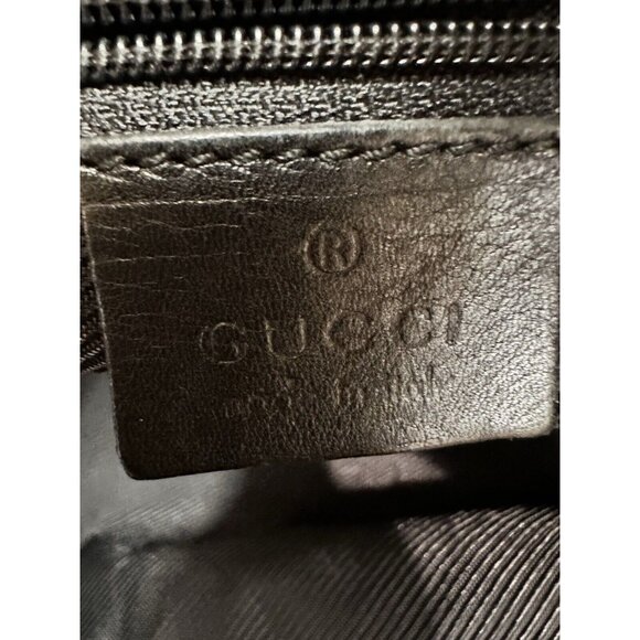 GUCCI Handbag Tote Bag GG Pattern Authentic Designer Luxury Tan Black - Picture 11 of 12